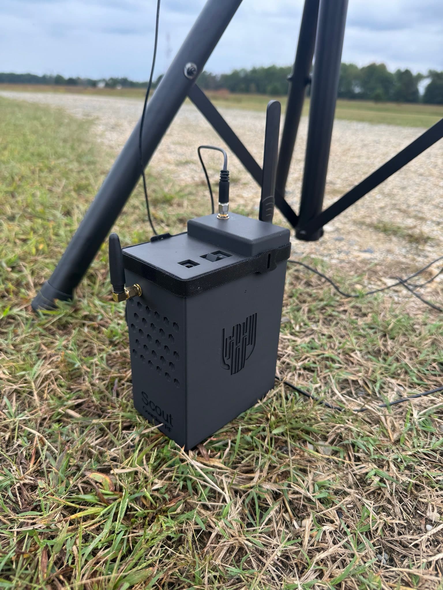 Guardian RF Scout field setup on ground